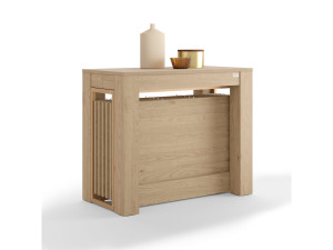 Выдвижная прямоугольная консоль из дуба