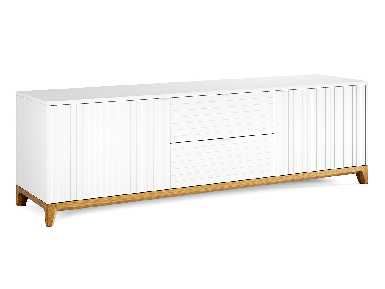 Тумба под телевизор с ящиками белая Case №2 THE IDEA  210281 Белый  - Вид №1