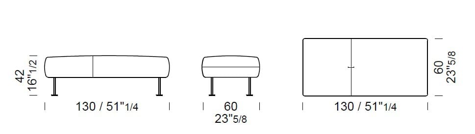 Скамейка из ткани Borzalino Шифу ARCH-00149828 - Вид №5