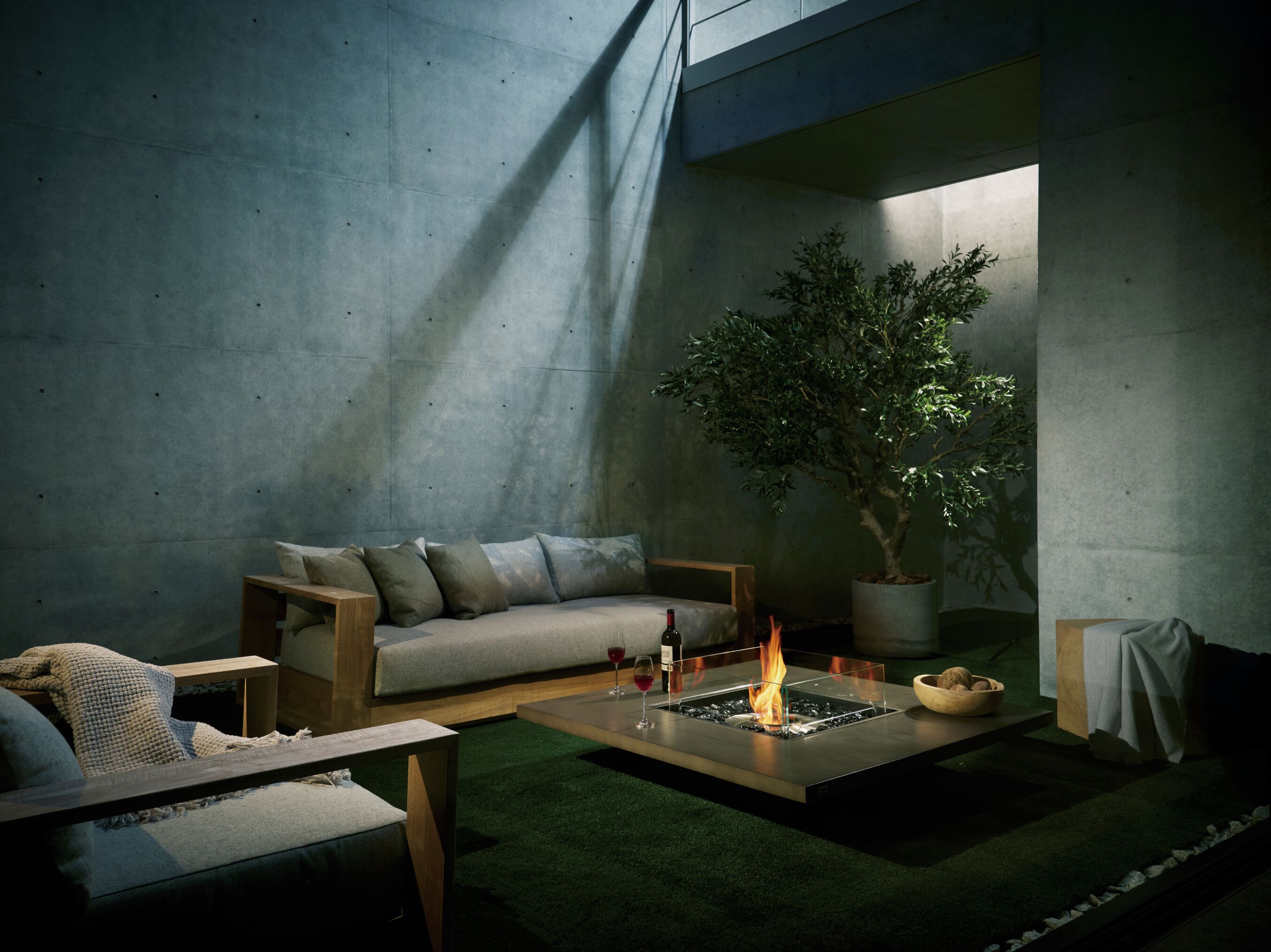 Отдельно стоящий камин на биоэтаноле или газе EcoSmart Fire Fire Tables ARCH-00083814