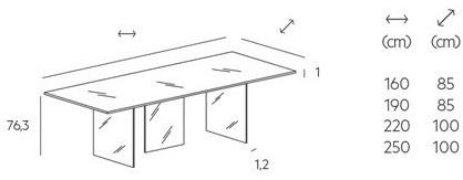 Lago Прямоугольный стол из fenix-ntm® Air sun-id-1399772 - Вид №2