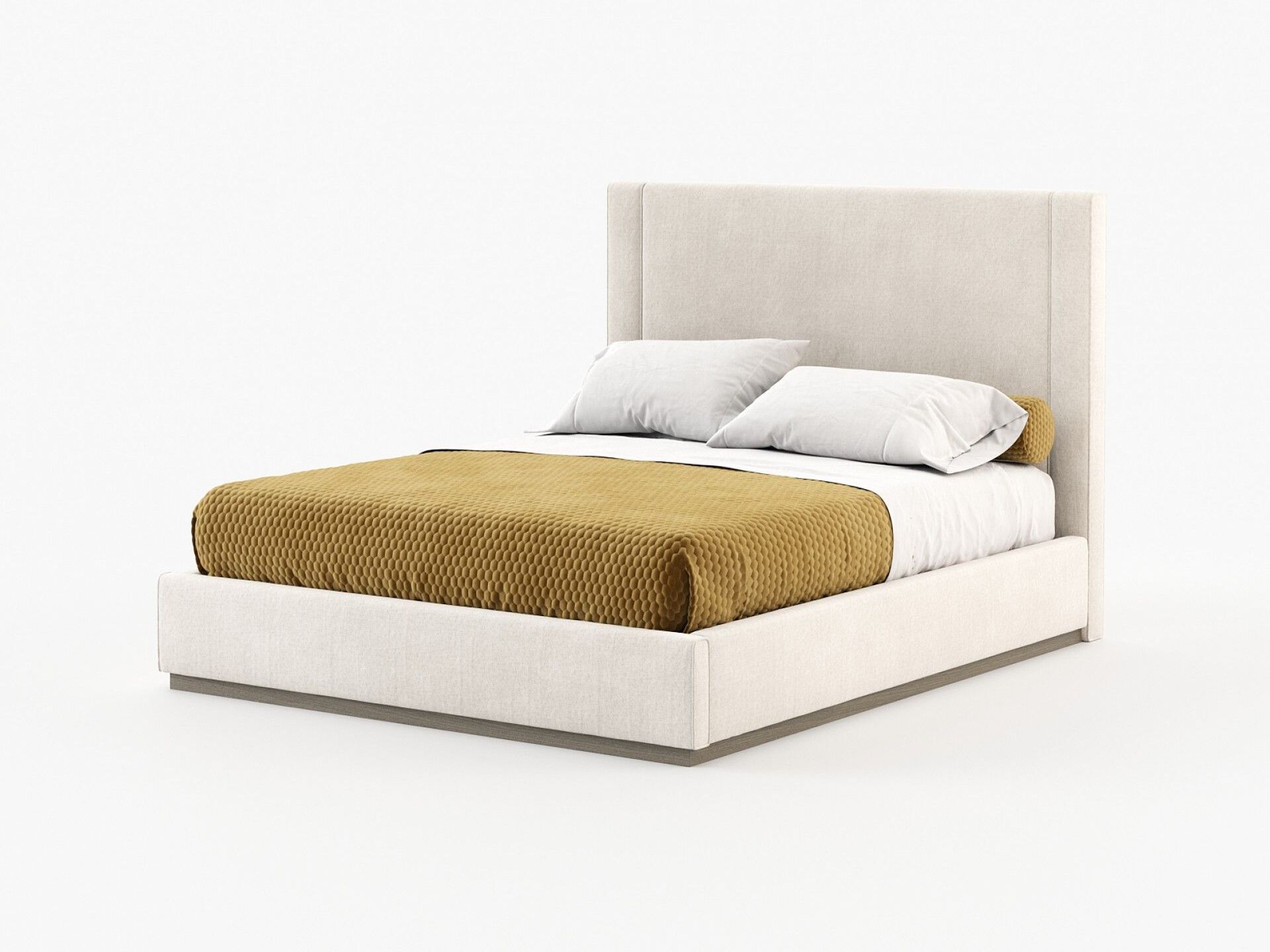 Двуспальная кровать из льна Laskasas CORIN ARCH-00133257