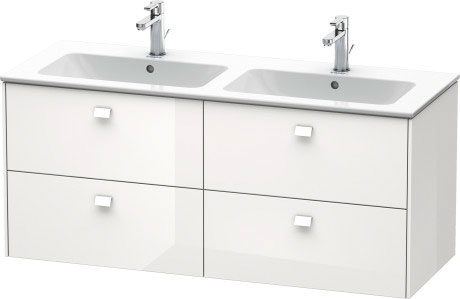 BR410600707 Brioso Тумбочка подвесная Бетонно-серый матовый декор Duravit - Вид №2