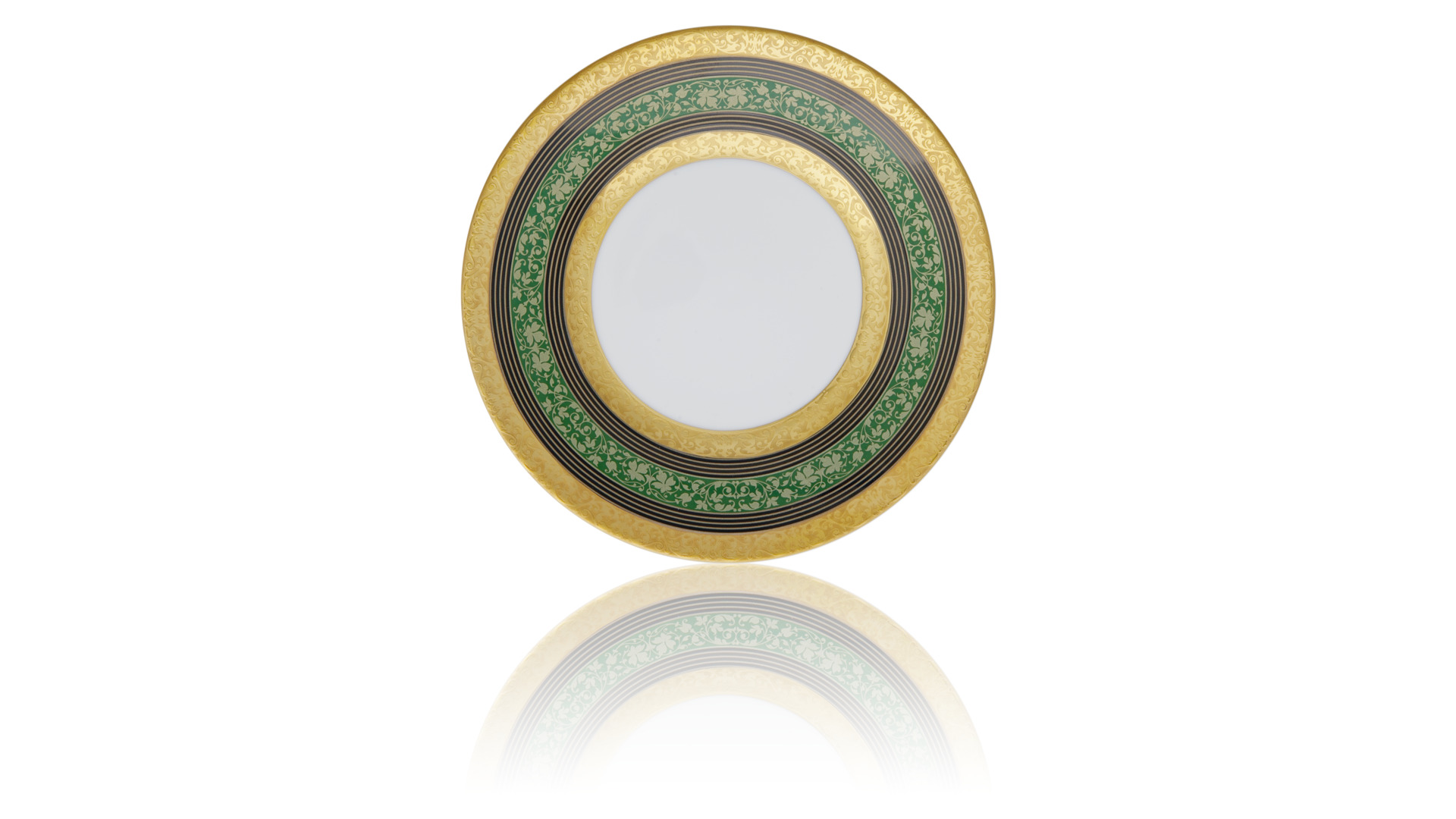 10654823 JL Coquet Сервиз столовый JL Coquet  "Царица" (зеленая) 6/30 Фарфор  - Вид №2