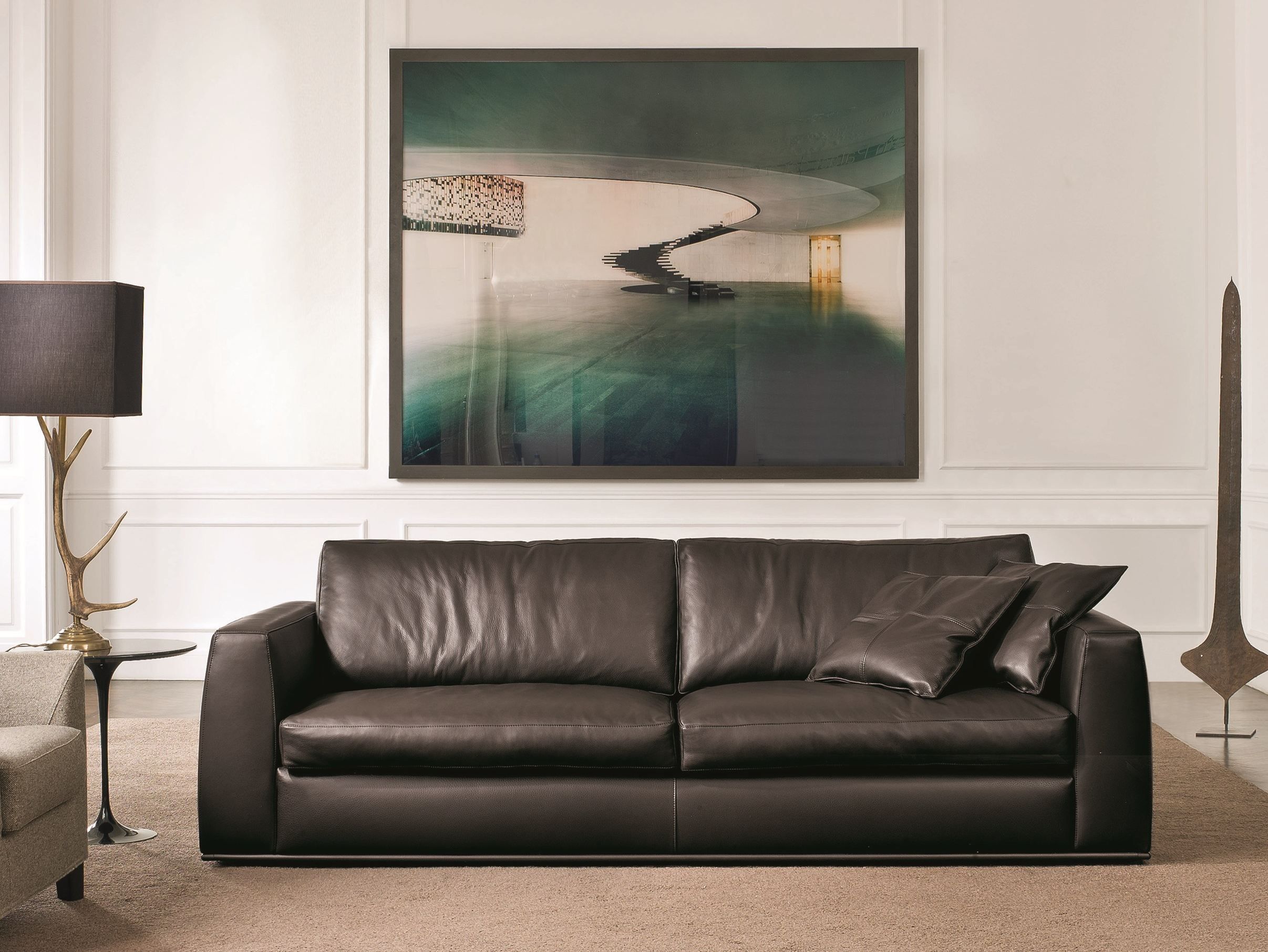 3-местный кожаный диван CTS SALOTTI Энди ARCH-00131444