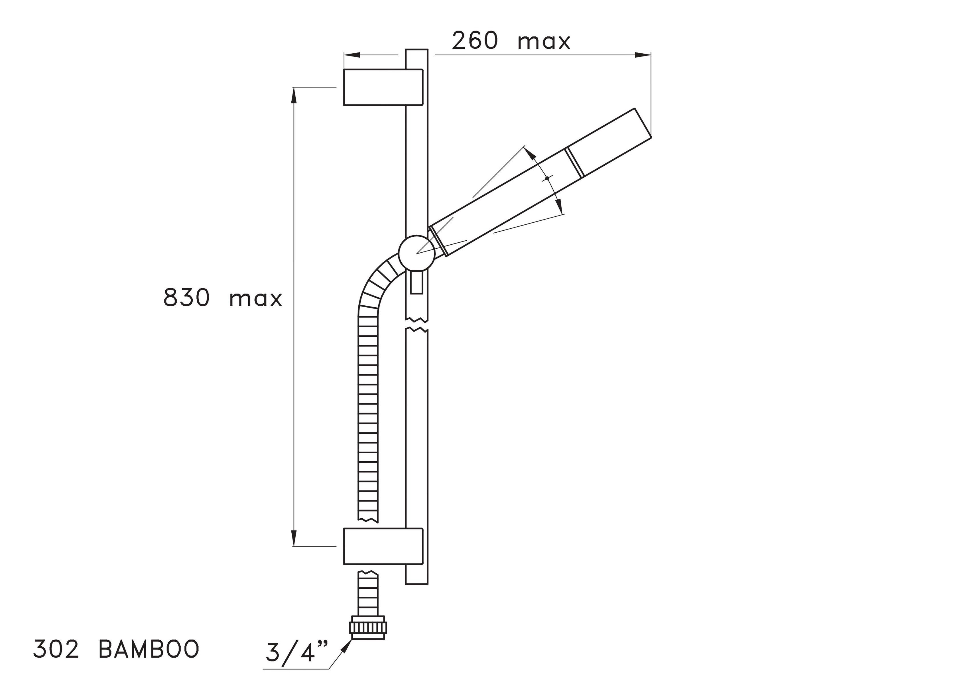 Подъемный стержень с ручным душем RUBINETTERIE STELLA ARCH-00105136 - Вид №2