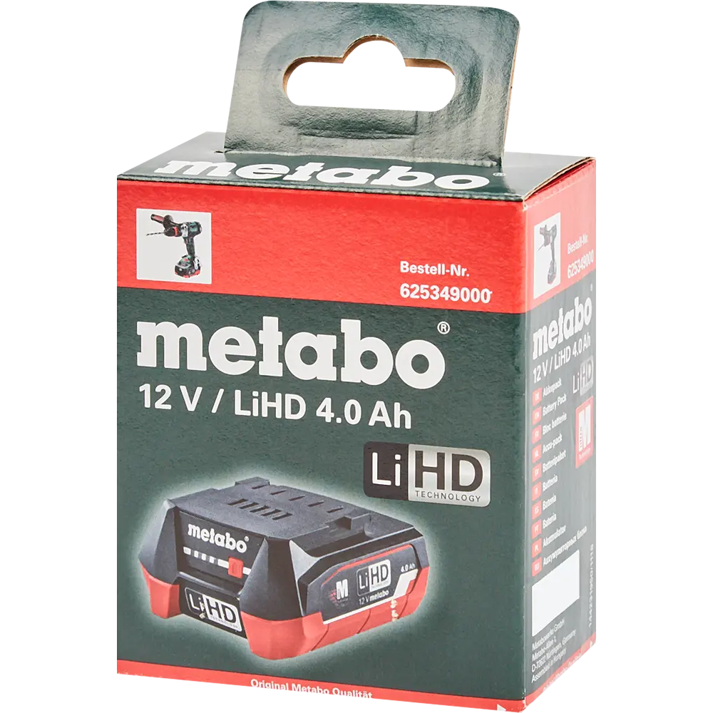 Аккумулятор Metabo 625349000, 12 В Li-ion 4 Ач STLM-2018633 - Вид №2