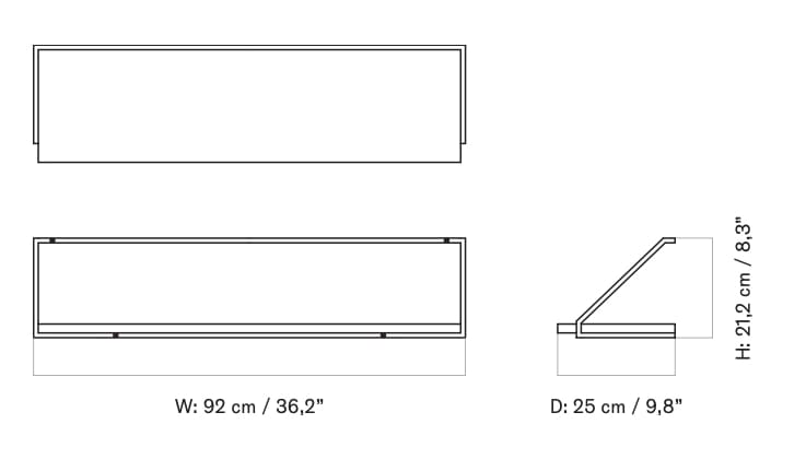 Стальная и деревянная полка Audo Copenhagen Rail ARCH-00026230 - Вид №9