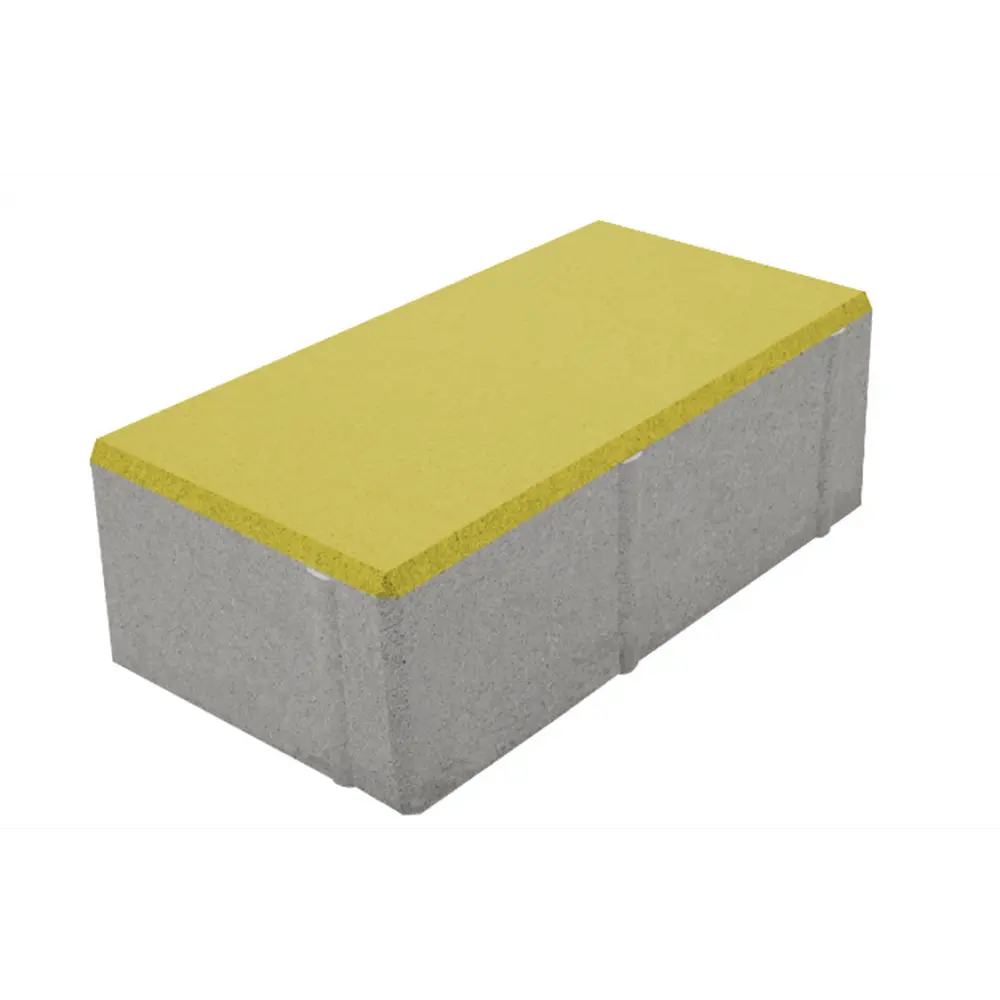 Плитка тротуарная Призма 200x100x70 мм цвет желтый 85263198 STLM-2133093 Santreyd 