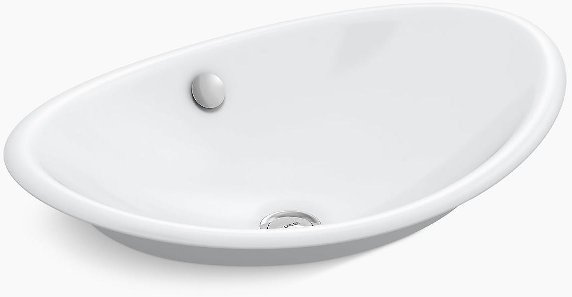 K-5403-W-FF Накладная раковина на столешницу  прямоугольная Kohler  - Вид №1
