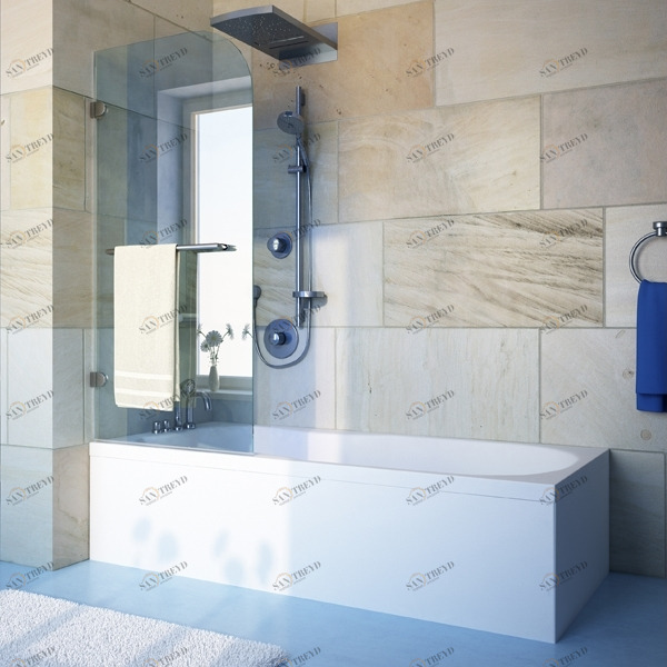 110X150GV001A Душевое ограждения на борт вынны GUTEWETTER Германия LUX