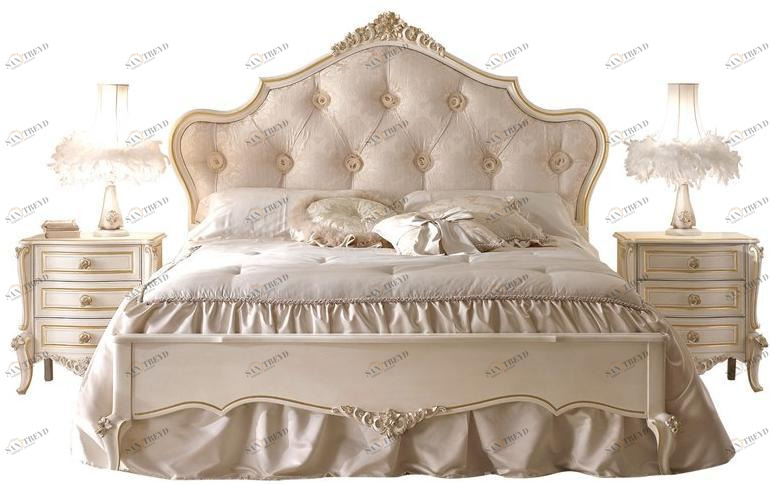 VOLPI Двуспальная кровать с мягким изголовьем Emporio volpi Eclmc010s+20s