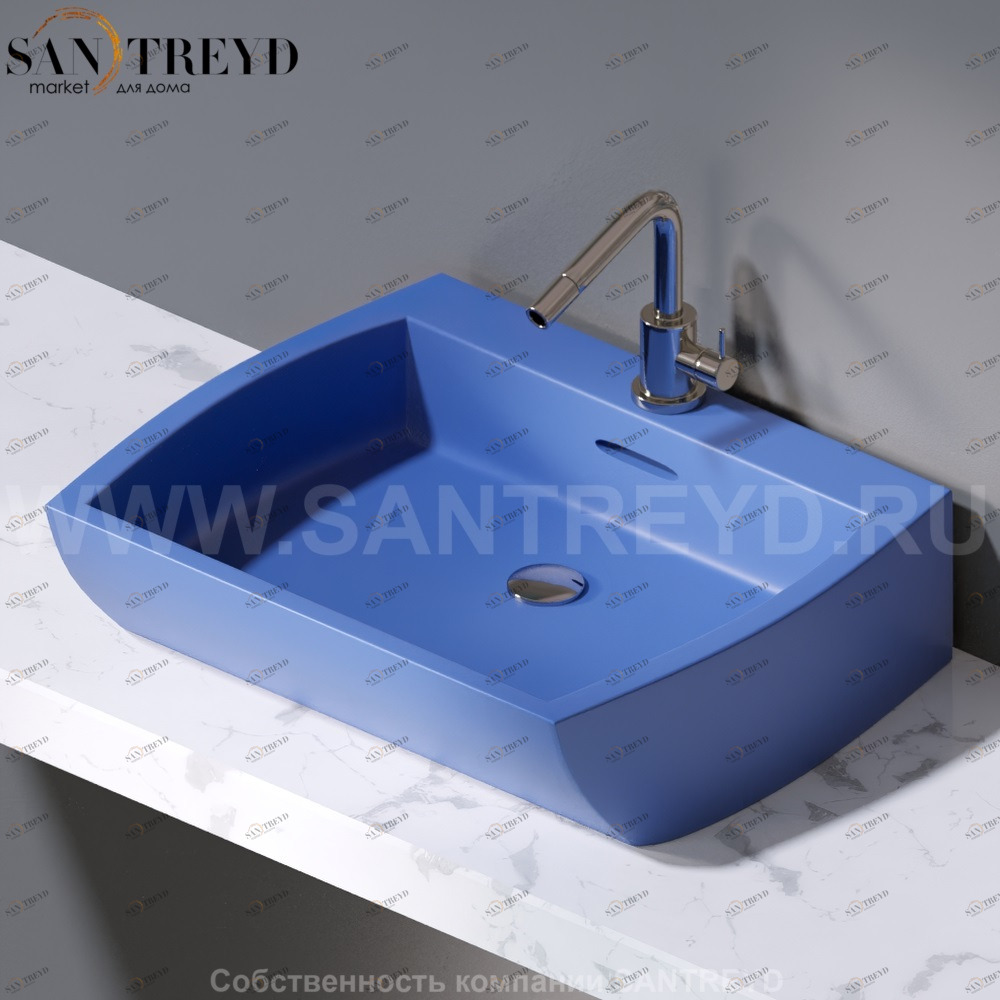 L282.140 Накладная раковина на столешницу  овальная A. e T. Italia SQUARE AeT ITALIA