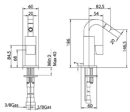 752220PN00LW Смеситель Bandini Ice Cube Santreyd - Вид №1