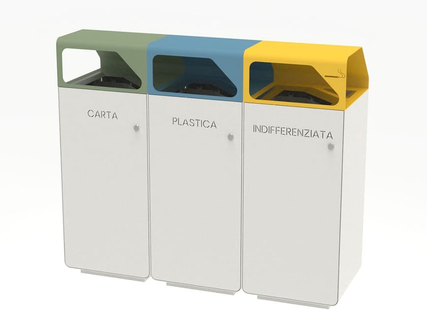 Держатель для мусора из листового металла для раздельного сбора Lazzari Майами ARCH-00114814