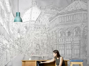 Tecnografica Моющиеся обои из стекловолокна с пейзажами Collezioni d'arte 69191-1