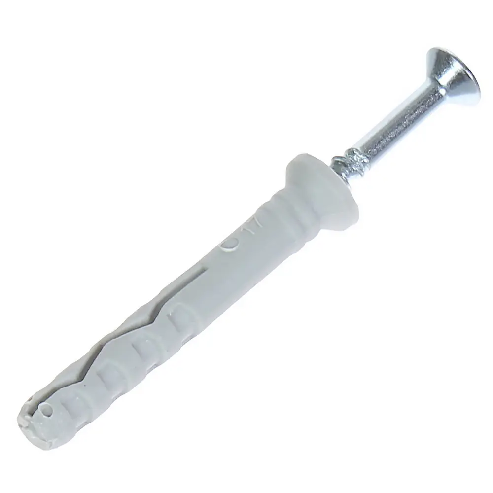 Дюбель-гвоздь потайной Standers 6x40 мм нейлон цвет серый 15 шт STLM-2106671 - Вид №1