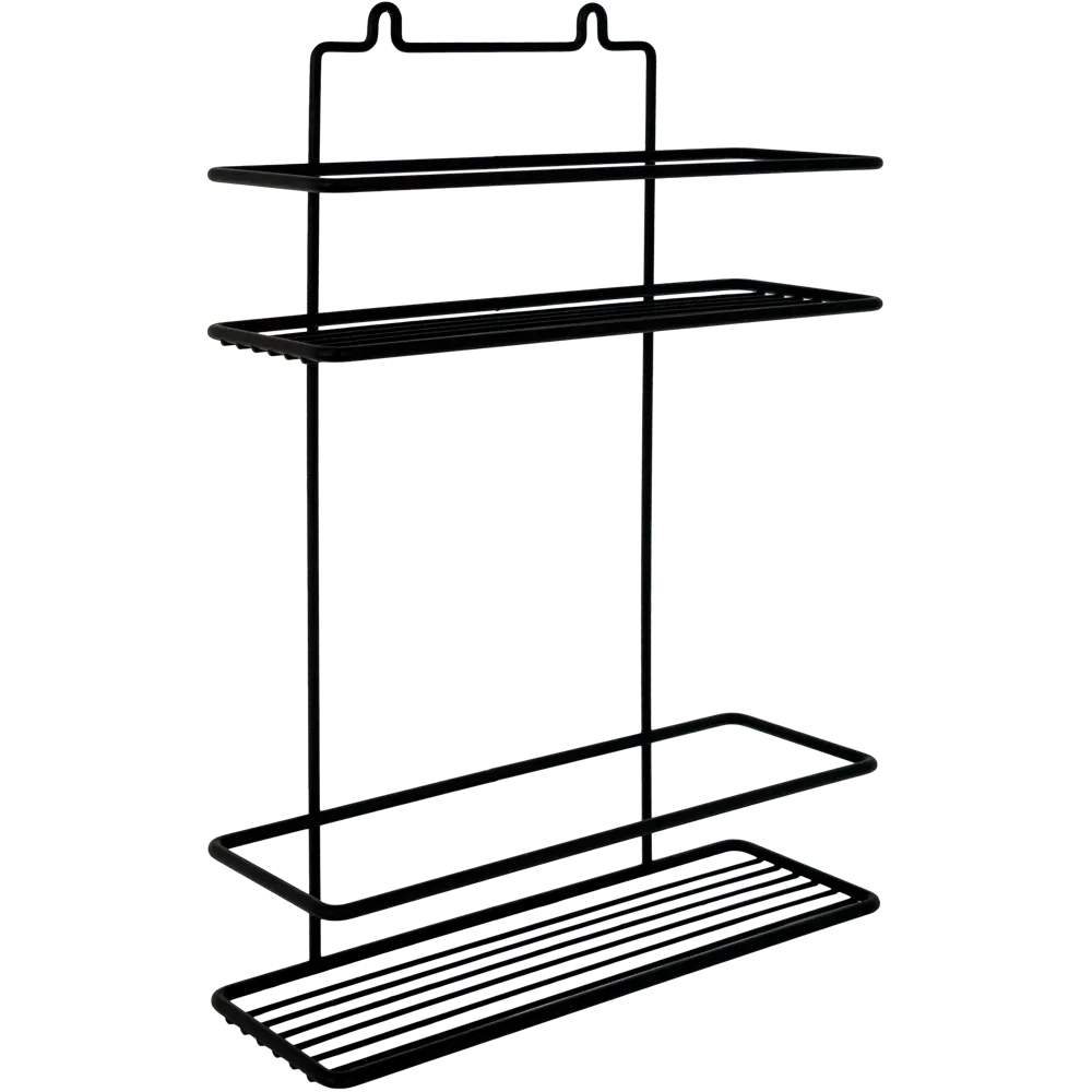 Полка для ванной 25x8.5x36.5 см цвет чёрный Santreyd Ferro STLM-2094760 - Вид №1