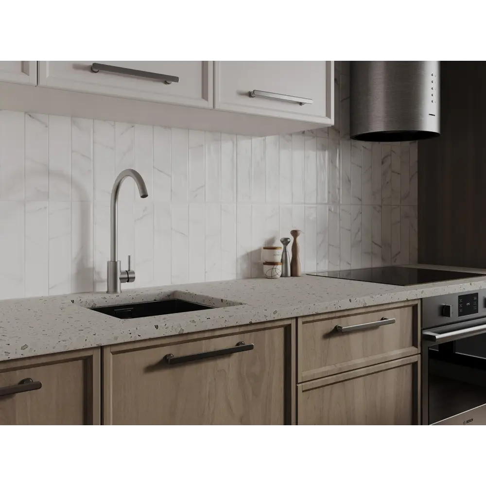 Плитка настенная KREAFORTA Cascada Рельеф 29.8x59.8 см 1.425 м² глянцевая цвет белый STLM-2092114 - Вид №11