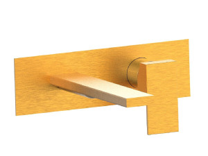 Настенный смеситель для раковины с пластиной без слива