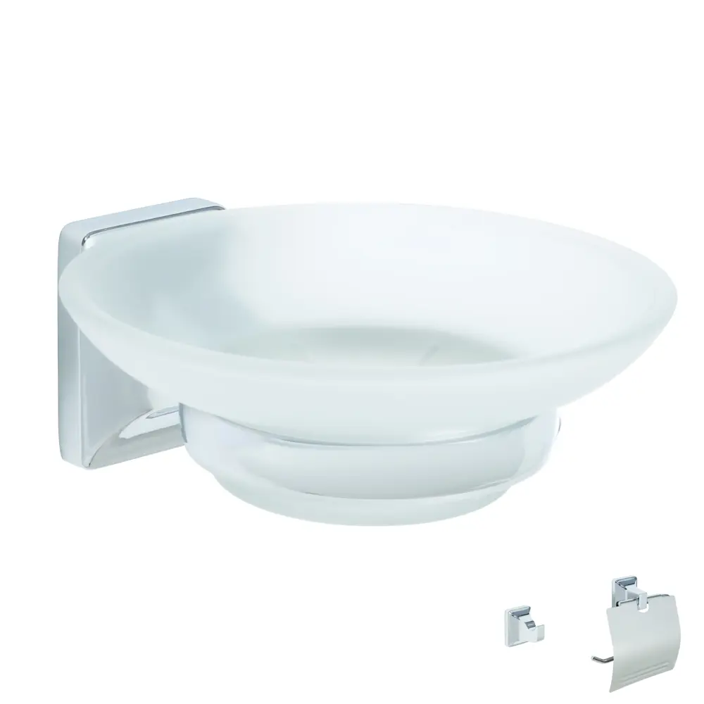 Набор для ванной комнаты Grampus Space цвет хром STLM-2170903 - Вид №2