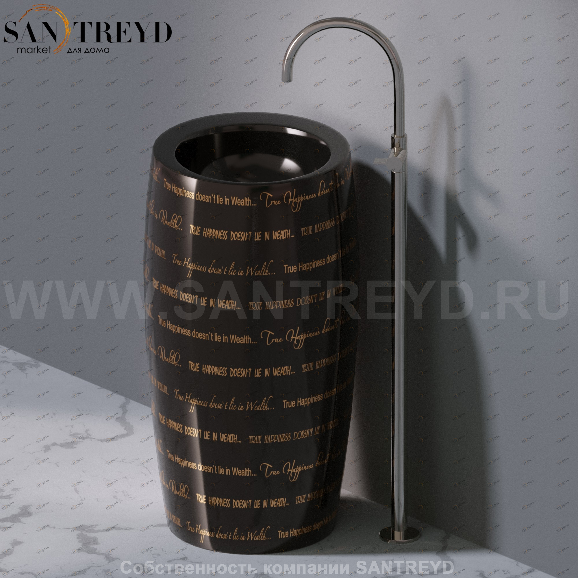 L100T0R0VT.421G Напольная раковина стоящая круглая A. e T. Italia SPOT AeT ITALIA TOTEM