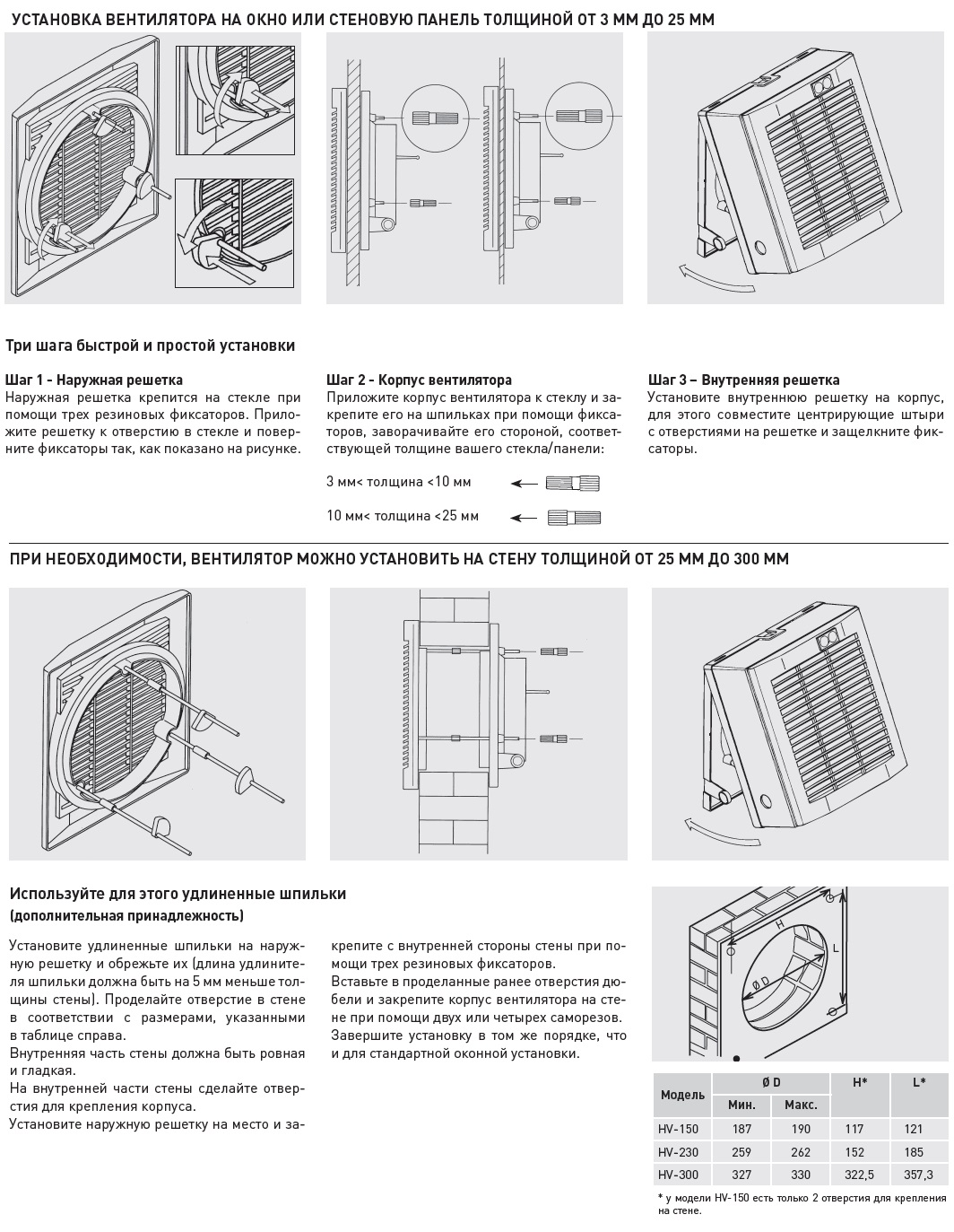Оконный вентилятор Soler Palau HV-150 A 5201476800 - Вид №2