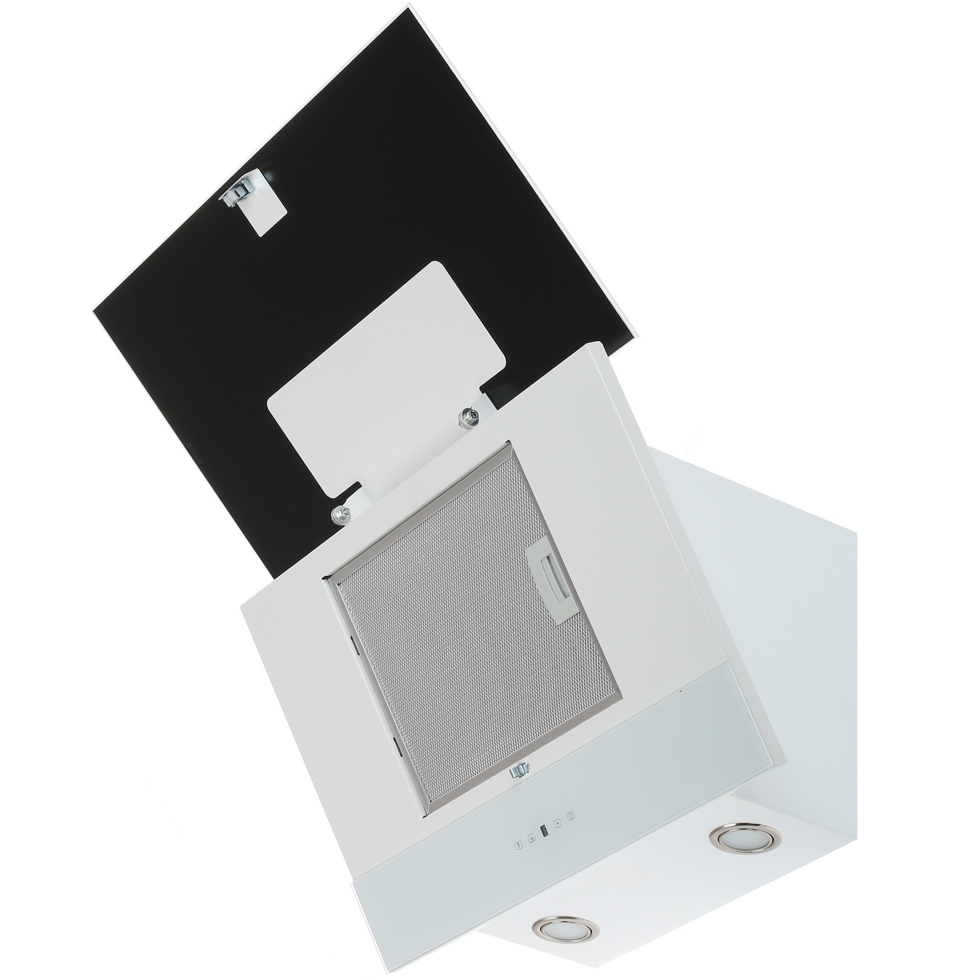 1254521 Вытяжка наклонная ELIKOR Жемчуг 60П-700-Е4Д белый/белый STDN-0133148 - Вид №2