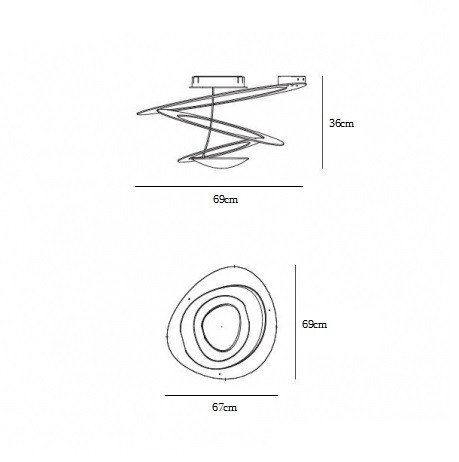 Artemide PIRCE MINI 1255020A потолочный 104521 - Вид №2