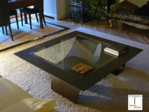 Gonzalo De Salas Квадратный стальной журнальный столик