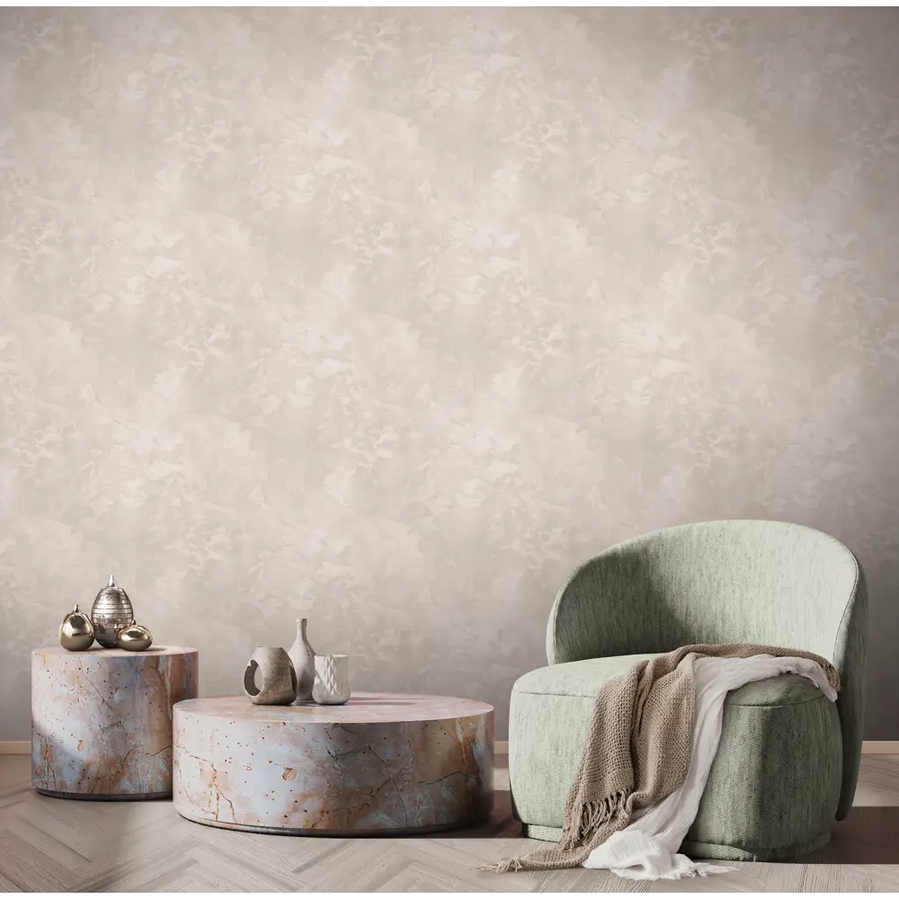 Обои флизелиновые Ateliero Мерлин бежевые 1.06 м At587432 STLM-2059063
