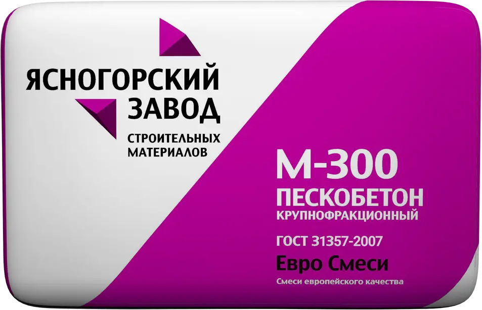 Пескобетон М300 Ясногорский Завод для выравнивания полов 40 кг 82303125