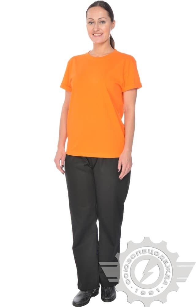 61040 Футболка "Престиж" оранжевая  Одежда для официантов  размер XL (52) Спецодежда  - Вид №10