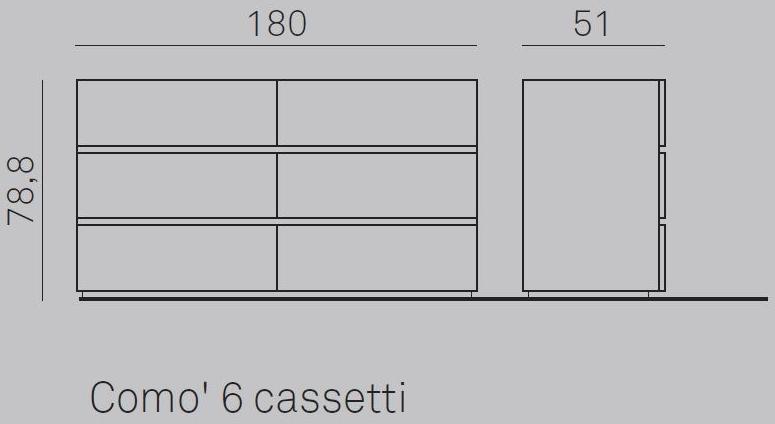 Gruppo Tomasella Лакированный комод со встроенными ручками Replay sun-id-1480996 - Вид №2