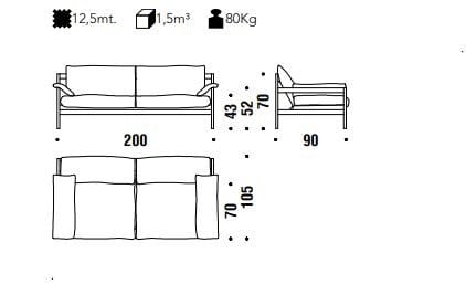 Диван MOROSO Iron Maiden ARCH-00001942