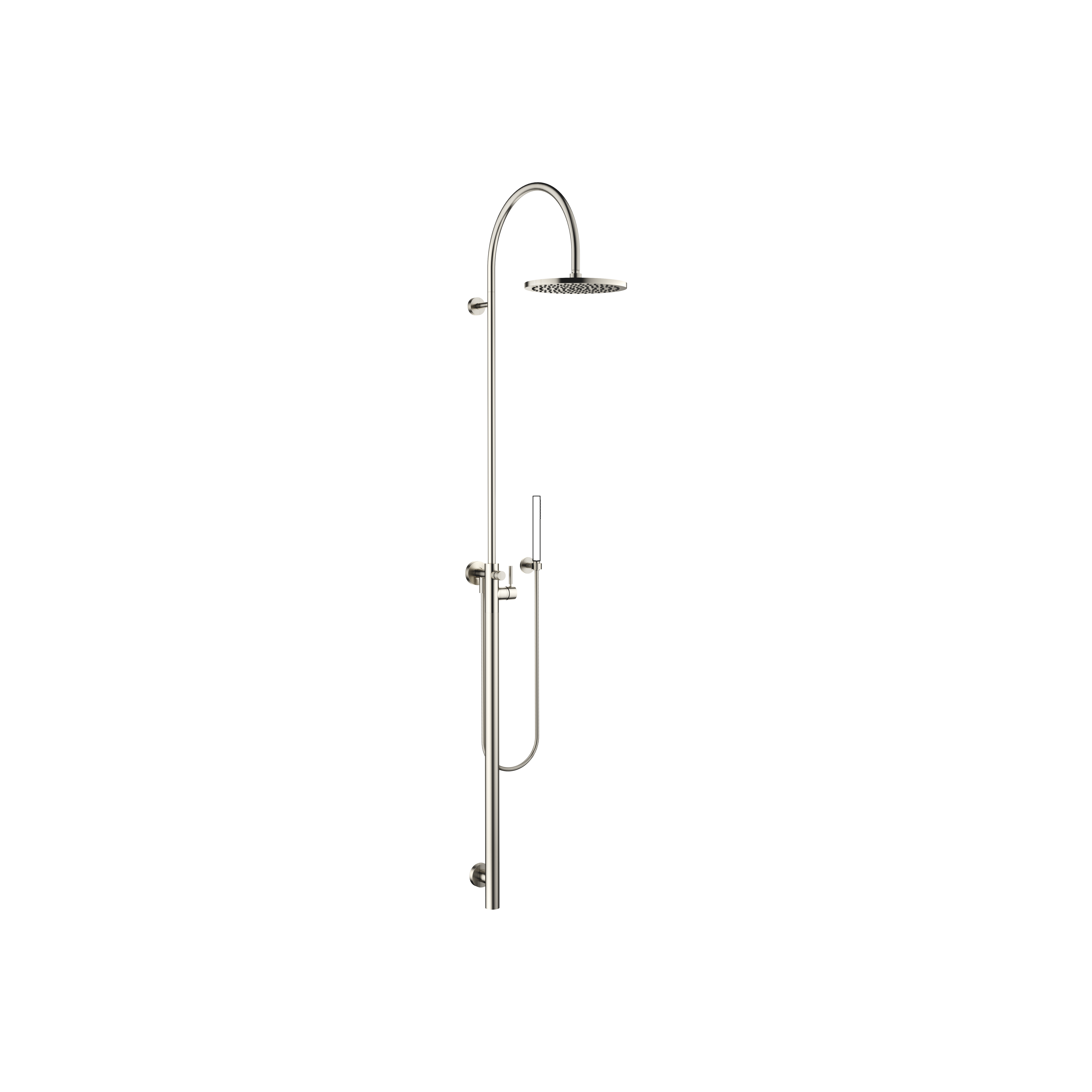Душевая система со смесителем однорычажным без ручного душа - Brushed Platinum DornBracht Meta 26024661-06