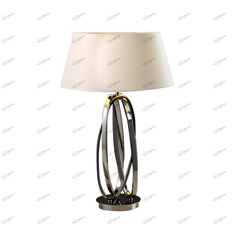 Настольная лампа 70х46см никель Ovalos 316451 / 7379 SCHULLER  00-3882437 Белый;хром 