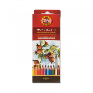 3717018001KSRU Набор акварельных карандашей 18 цв. цветные в карт.коробке KOH-I-NOOR Hardtmuth