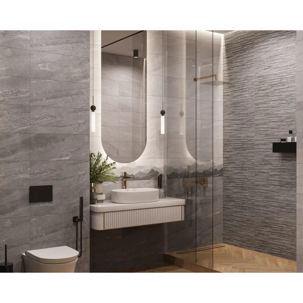 Настенная плитка Gracia Ceramica Fog с эффектом горного тумана 25х60 см 89231599 STLM-0948404 - Вид №5