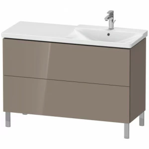 LC660308686 Тумбочка напольная L-Cube #LC6603 1220 x 481 мм Капучино глянцевый лак