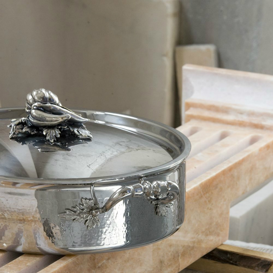 Кастрюля низкая Opus Prima OPA2609X, с крышкой, нержавеющая сталь, Ø26 см, 5 л Ruffoni H26RUFFONI - Вид №3