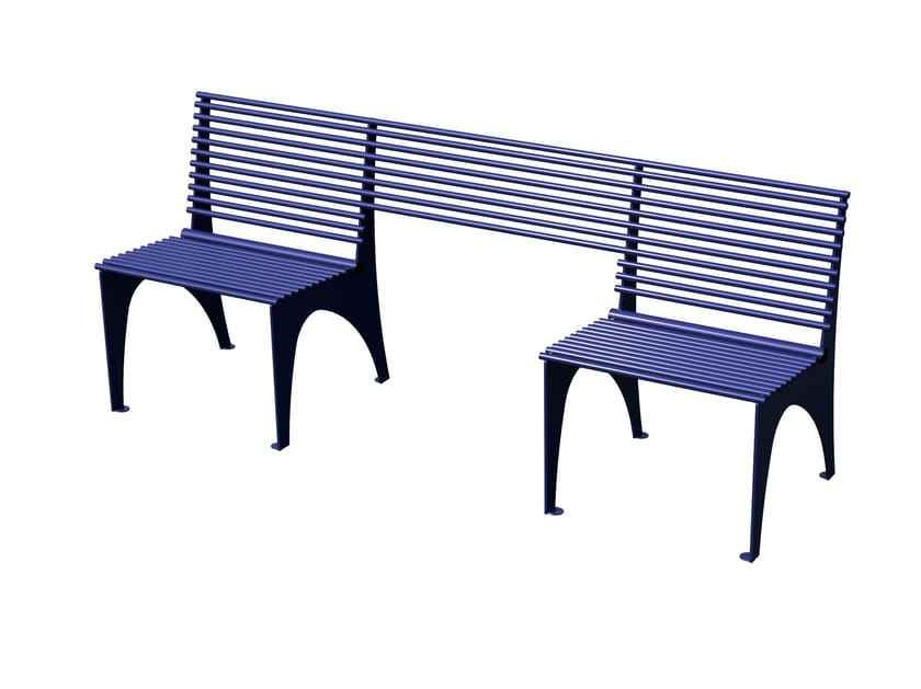 Стальная скамья со спинкой Studio Città концепция ARCH-00122379