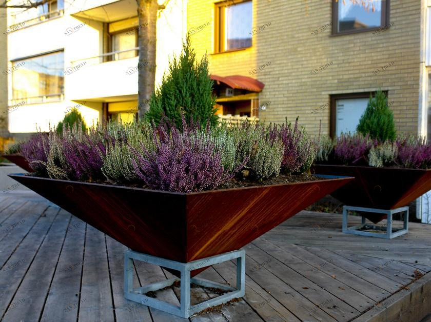 Nola Industrier Кашпо Corten ™ для общественных мест Egypt sun-id-1474848