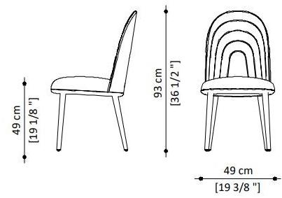 Paolo Castelli Стул с открытой спинкой  Sed.echo.700.nab  - Вид №7