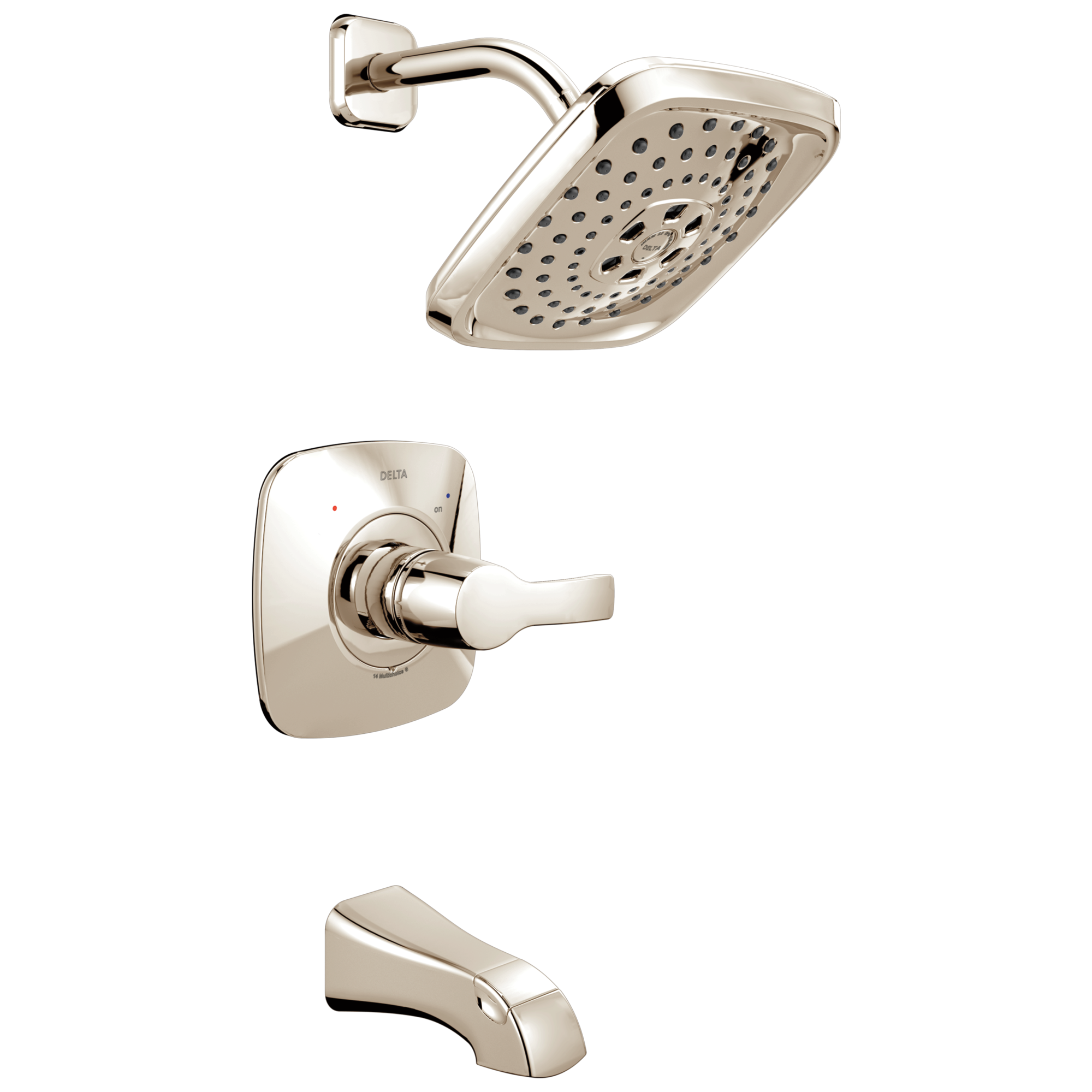 T14452 Monitor® 14 Series H2Okinetic® для ванны и душа Delta Faucet Tesla Хром