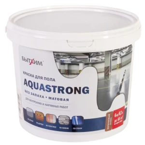 Краска для пола Aquastrong 6 кг цвет коричневый