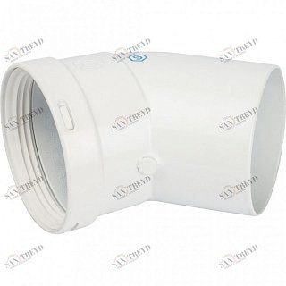 Отвод STOUT 45 градусов для дымохода D80 SCA0080000045