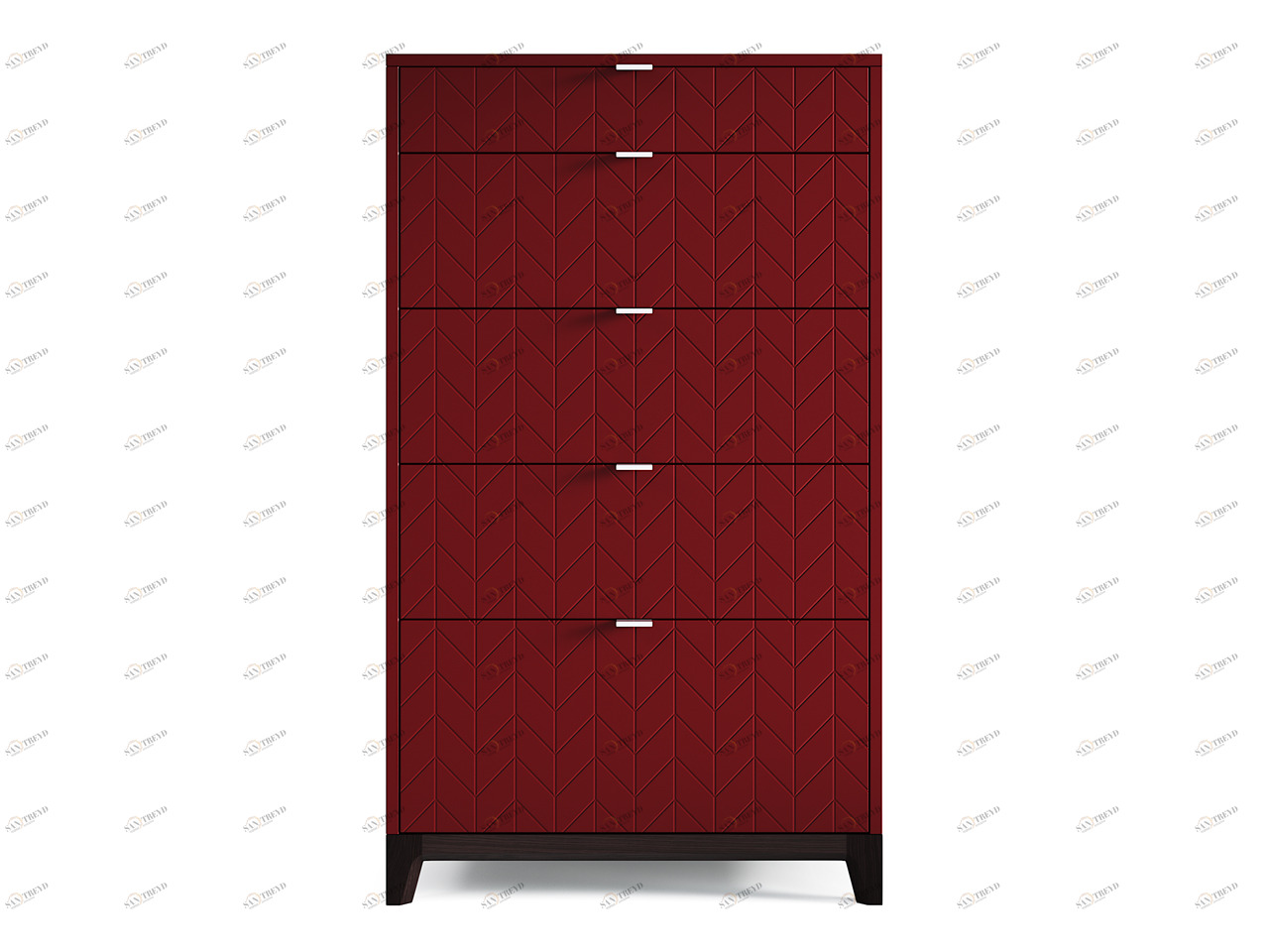 Комод высокий красный "Гравировка 1" Case THE IDEA ДИЗАЙНЕРСКИЕ 209973 Красный 