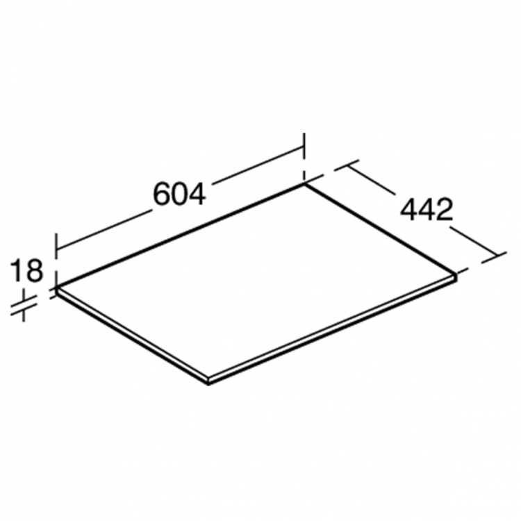 E0848UK Столешница 60 см Ideal Standard CONNECT AIR - Вид №2