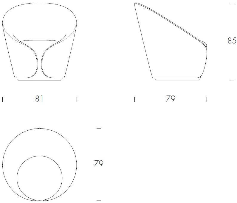 Tonin Casa Кресло с мягкой обивкой Mama T7342  - Вид №5
